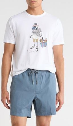 Brooks Brothers USA Henry Cotton Graphic T-Shirt in White Multi at Nordstrom Rack, Size Xx-Large