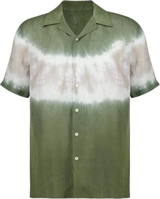 120% Lino Hombre, Camisas, Verde, Talla: S