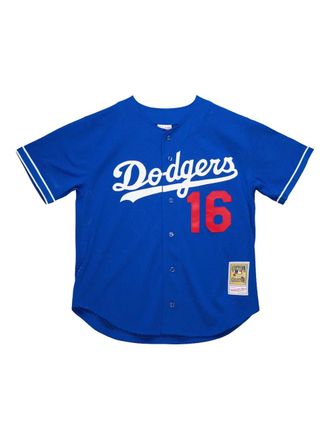Mitchell & Ness MLB Dodgers 1997 Hideo Nomo overhemd - Blauw