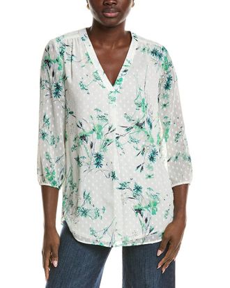 Jones New York 3/4 Sleeve V-Neck Tunic