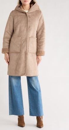 Lucky Brand Missy Hooded Jacket in Stone at Nordstrom Rack, Size X-Large