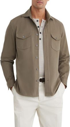 Reiss Astra Cotton Shirt Jacket in Soft Sage at Nordstrom, Size Xx-Large
