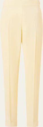 Akris Chris Crepe Tapered-Leg Ankle Trousers