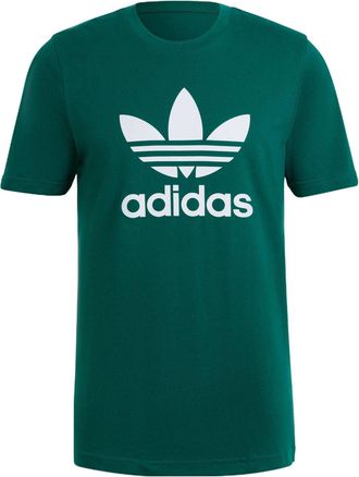 adidas originals Solid Color Logo Sports Short Sleeve Green HG1430