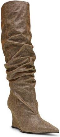 Steve Madden Distortion Knee High Boot in Gold Glitter at Nordstrom Rack, Size 6.5 Wide Calf