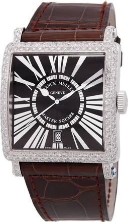 Franck Muller Master Square Automatic Diamond Black Dial Watch 6000 H SC DT D AC