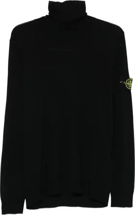 Stone Island Light Rws Pure Wool Turtleneck Sweater