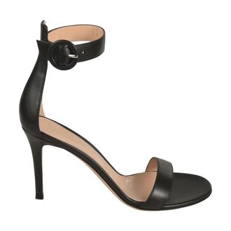 Gianvito Rossi High Heel Sandals, female, Black, Size: 9 1/2 US Portofino 85