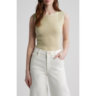 Frame Denim The Dimensional Mesh Tank in Soft Lime at Nordstrom, Size X-Small
