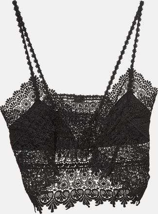 Charo Ruiz Ibiza Charo Ruiz Black Lace Sheer Dana Top