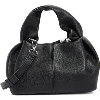 BCBGeneration Mini Pleated Top Handle Satchel in Black at Nordstrom Rack