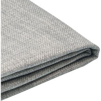 Beliani Beliani - Funda Extra&iacute;ble Gris Claro Para Cama 90 X 200 Cm Fitou