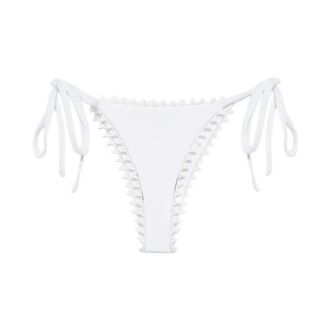 Jacquemus Bikinis, female, White, Size: XS Le Bas de Maillot Picot
