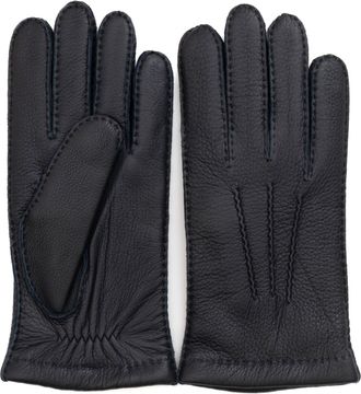 Restelli Cashmere-Lined Deerskin Gloves