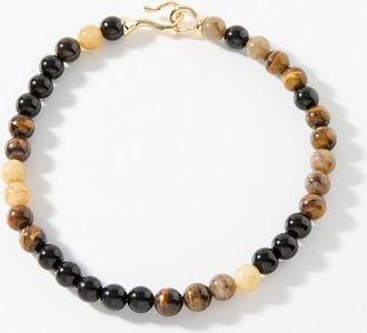 Pilgrim Mens Large tigers eye bead necklace