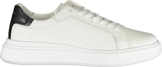 Calvin Klein Sportieve Veterschoenen Wit Contrast Print - Heren - Sneakers - Wit - 43 EU - Schoenen