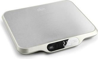 Lacor Bascula De Cocina 15 Kg Peso De Cocina Digital Bascula De Cocina De Acero Peso Alimentos G/kg/oz/lb 31x25,6x2,5 Cm