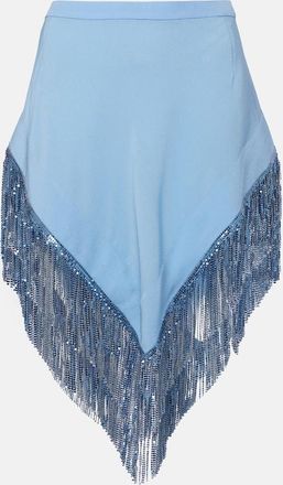 Paco Rabanne Chainmail cr&ecirc;pe miniskirt