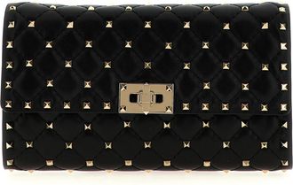 Valentino Garavani Rockstud Spike Schoudertas - Dames - Schoudertassen - Zwart - ONE Size - Leer - Tassen