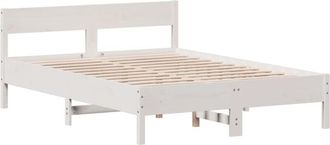 vidaXL Vidaxl - Estructura De Cama Sin Colch&oacute;n Madera De Pino Blanca 150x200 Cm
