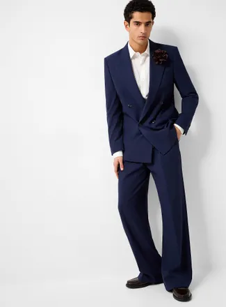 Le 31 Mens Pleated belted pant Antwerp fit - Straight loose