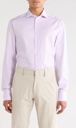 Canali Cotton Dress Shirt in Purple at Nordstrom Rack, Size 43
