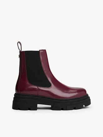 Tommy Hilfiger Shiny Leather Cleat Chelsea Boots