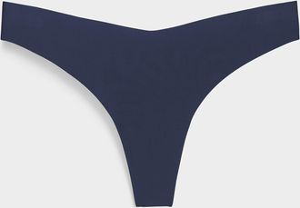Miiyu Womens Dense laser-cut thong Recycled nylon