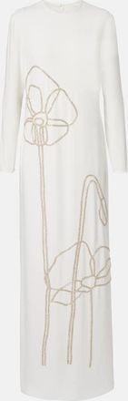 Costarellos Zarie embellished crepe gown
