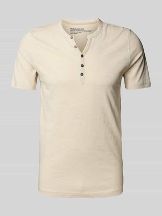 Mc Neal T-Shirt mit kurzer Knopfleiste in Beige, Gr&ouml;&szlig;e XXL