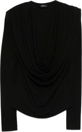 Wardrobe.NYC Blusa drappeggiata - Nero
