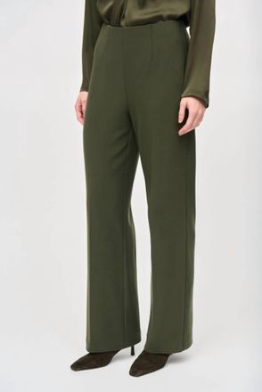 Joseph Ribkoff High Waist Pull On Wide-Leg Pants In Iguana
