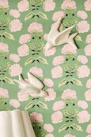 Anthropologie Flying Birds Ceramic Gallery Wall Charms, Set of 2