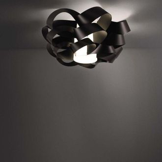 Linea Zero Linea Zero - Plaf&oacute;n Dos Luces Cloud Negro Di&aacute;metro 75x H36 Cm