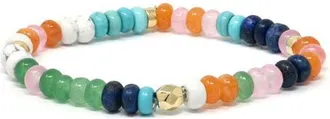 Anzie Boheme 14k Gold Multi Gemstone Bracelet in Multicolor at Nordstrom, Size 6.5