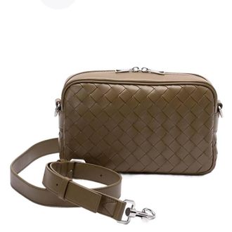 Bottega Veneta Small Intrecciato Leather Camera Bag