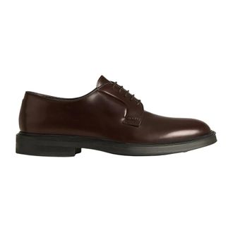 Kiton Derby in Glad Kalfsleer - Heren - Nette schoenen - Bruin - 41 EU - Leer - Schoenen