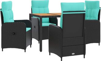 vidaXL Juego De Comedor Para Exteriores 5 Uds. Vidaxl