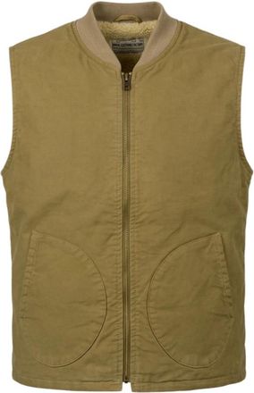 CHESAPEAKE'S Deck Vest Jungle Cloth New Mc Coy - Heren - Bodywarmers - Beige - M - Katoen - Jassen