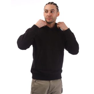 C.P. Company Mens Diagonal Raised Fleece Lens Hoodie in Black Cotton - Size X-Large