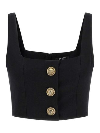 Balmain Wool Brassiere Top