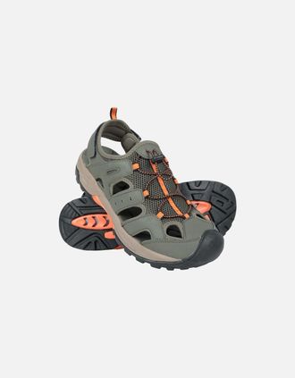 Mountain Warehouse Mens Mountain Warehouse Mens Rift Drainage Sandals - Green - Size: 10