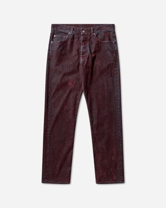 Maison Margiela Men s Straight-Leg Jeans Bordeaux
