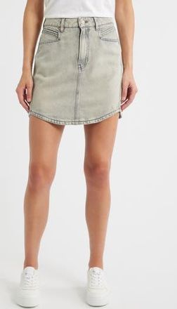 Boss Orange by Hugo Boss Curved Hem Denim Skirt in Gy at Nordstrom Rack, Size 24