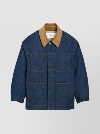 Ami padded denim worker jacket