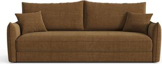 Sia Home Sof&aacute; cama 3 plazas tejido tramado avellana 213 cm