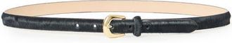 B-Low The Belt Kennedy Mini Genuine Calf Hair Belt in Black Gold at Nordstrom, Size X-Small