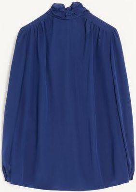 Valentino Camicia In Crepe De Chine Donna BLU 36
