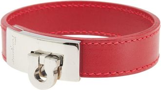 Ferragamo Color Leather Metal Charm Bracelet (Pre-Owned)