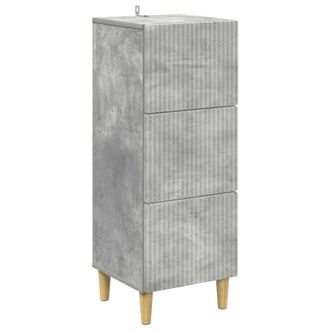 vidaXL Cajonera Gris Hormig&oacute;n 33 X 34,5 X 90 Cm Madera De Ingenier&iacute;a Vidaxl